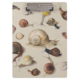 Porte-bloc Illustration scientifique de limaces de jardin vin