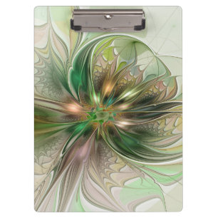 Porte-bloc Imaginaire coloré Moderne Fleur Fractale Abstraite