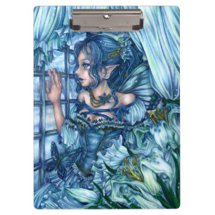 Porte-bloc Imaginaire Fairy Anime Girl Victorian Blue