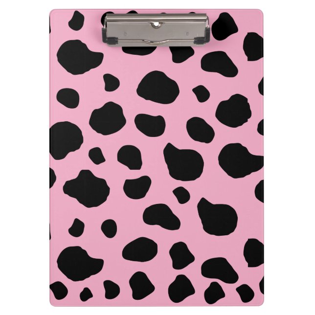 Porte-bloc Impression de vache, Motif de vache, Spots de vach (Devant)