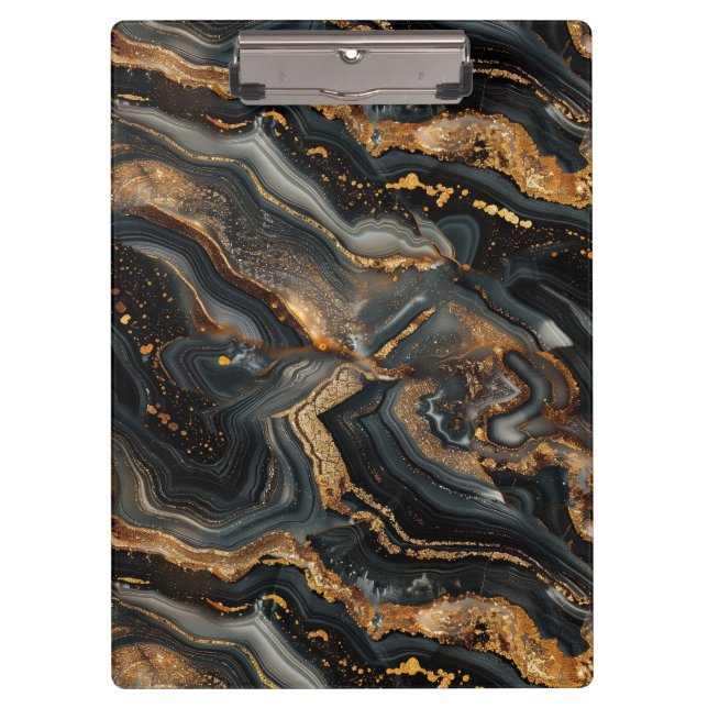Porte-bloc imprimé agate (Devant)