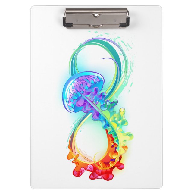 Porte-bloc Infinity avec Rainbow Jellyfish (Devant)