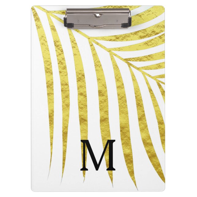 Porte-bloc Initiales Monographiques Tropicales À Feuilles D'H (Devant)