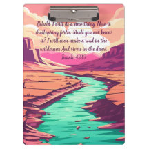 Isaïe 43:19 Rivière du désert Clipboard 