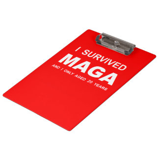 Porte-bloc J'ai survécu à MAGA