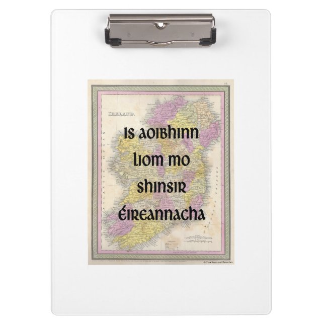 Porte-bloc J'Aime Mes Ancêtres Irlandais | Dessous de verre p (Devant)
