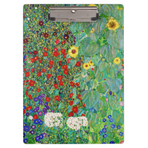 Porte-bloc Jardin Agricole Gustav Klimt Avec Peinture De Fleu