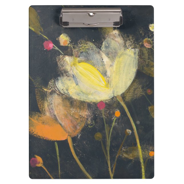 Porte-bloc Jardin de clair de lune sur le noir (Devant)