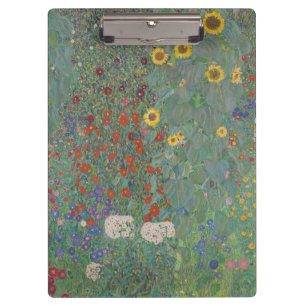 Porte-bloc Jardin de ferme au tournesol floral vintage Klimt