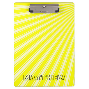Porte-bloc Jaune Couleur Frappe Motif