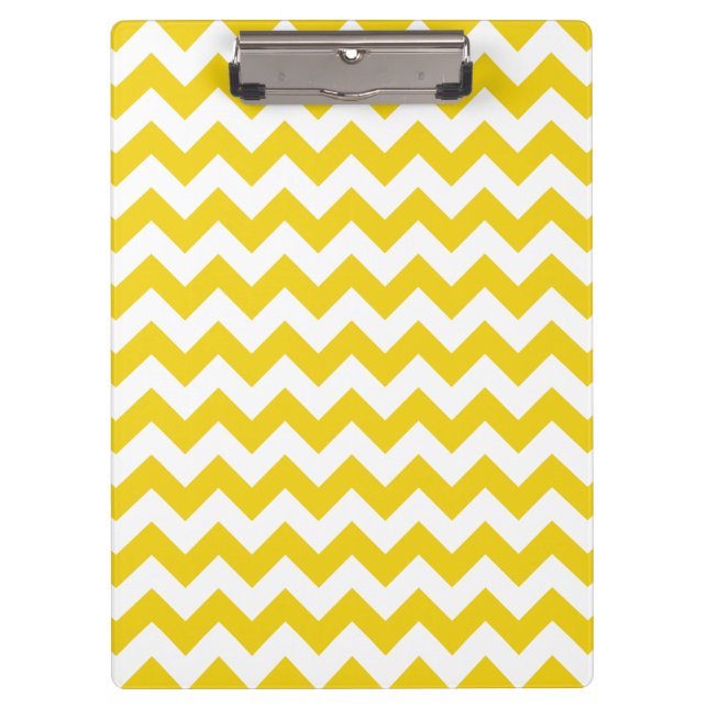 Porte-bloc Jaune Zigzag, Jaune Chevron, Motif géométrique (Devant)