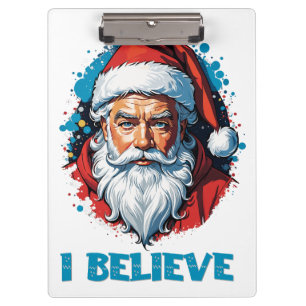 Porte-bloc Je crois en le style Graffiti du Père Noël