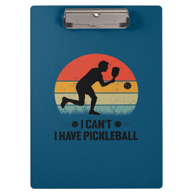 Porte-bloc Je ne peux pas avoir de pickleball, Pickleball Lov (Devant)