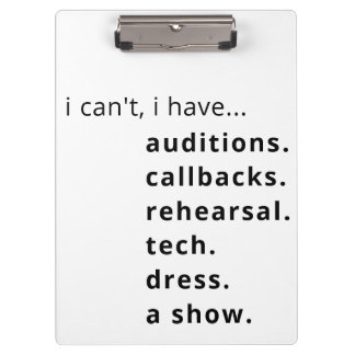 Porte-bloc Je ne peux pas, j'ai... porte - bloc.