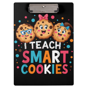 Porte-bloc J'enseigne aux cookies intelligents professeur de 