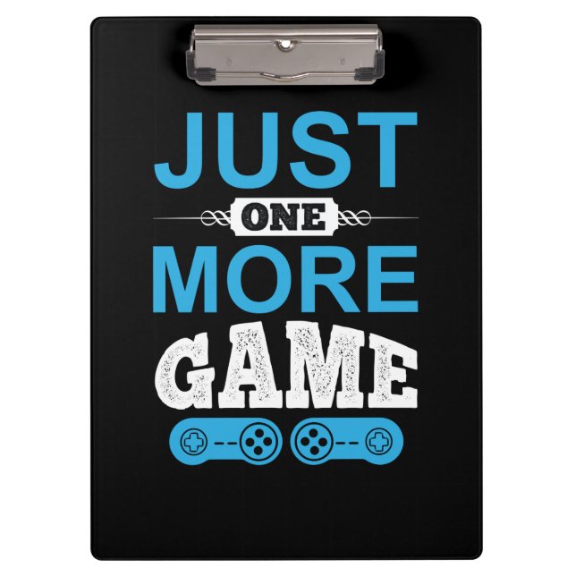 Porte-bloc Jeu cadeau de Gamer juste un jeu de plus (Devant)