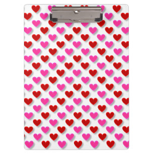 Porte-bloc Joli Coeur De Rose Et De Rouge Sur Blanc