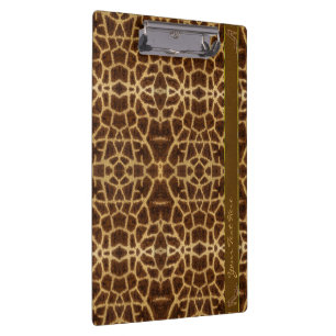 Porte-bloc Joli motif de girafe féminine Imprimé animal & Sti