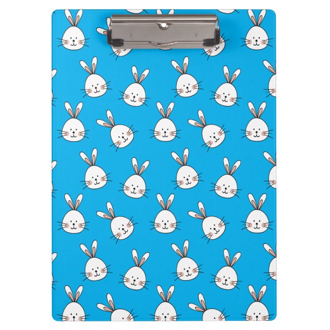 Porte-bloc Joli Motif lapin blanc de Pâques (Devant)