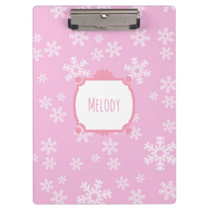 Porte-bloc Joli paradis rose de flocon de neige