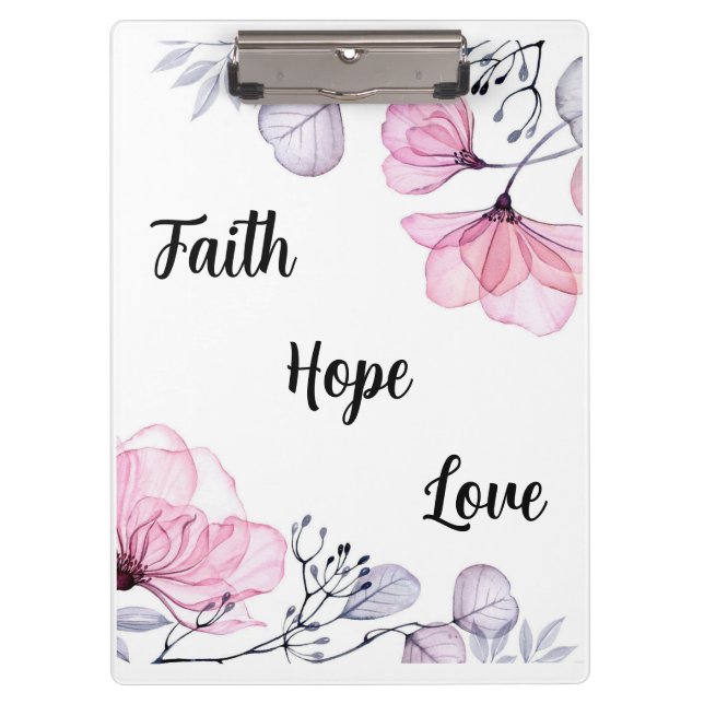 Porte-bloc Jolie rose Violet Floral Femmes chrétiennes (Devant)