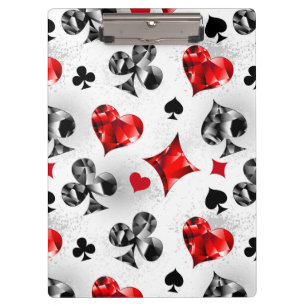 Porte-bloc Joueur de poker Joueur de cartes de jouer costumes