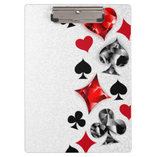 Porte-bloc Joueur de poker Joueur de cartes de jouer costumes