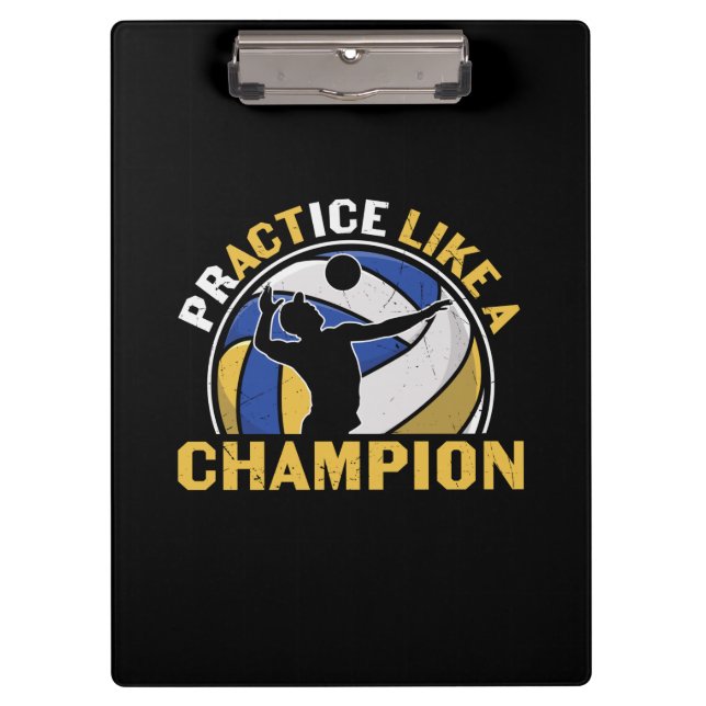 Porte-bloc Joueur de volley-ball | Pratiquer Comme Un Champio (Devant)