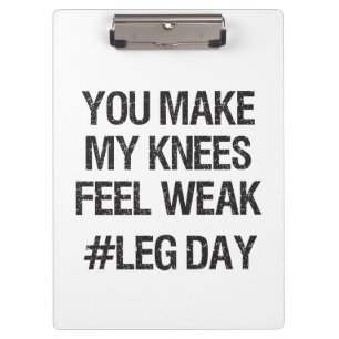 Porte-bloc Jour de la Jambe - genoux faibles - Funny Novelty 