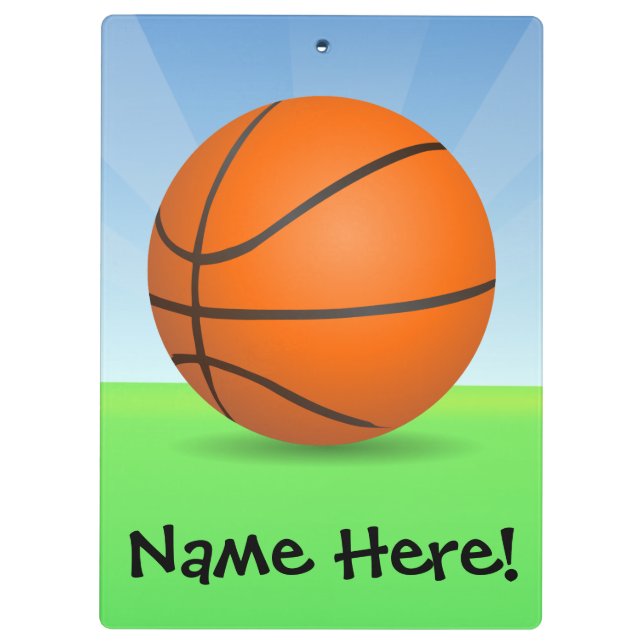 Porte-bloc Jour ensoleillé de basket-ball des sports de (Dos)