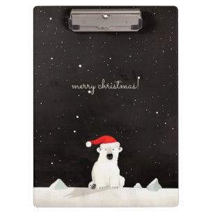 Porte-bloc Joyeux Ours Polaire De Noël !