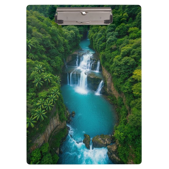 Porte-bloc Jungle Fall Journal où les pensées coulent comme d (Devant)