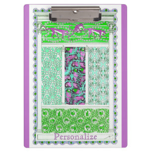 Porte-bloc jungle tropicale des singes perroquets Art nouveau