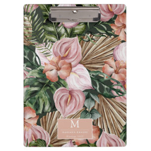 Porte-bloc Jungle tropicale feuille Fleurs de forêt tropicale