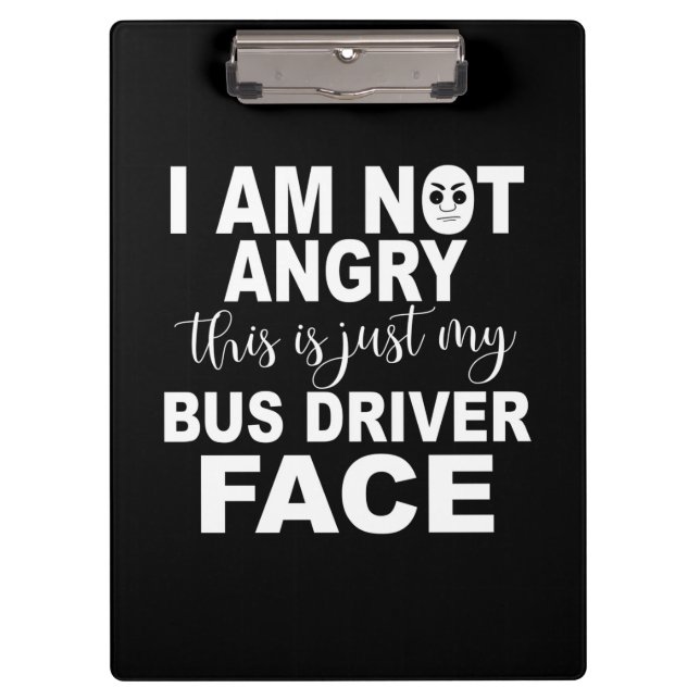 Porte-bloc Juste ma face de conducteur de bus (Devant)