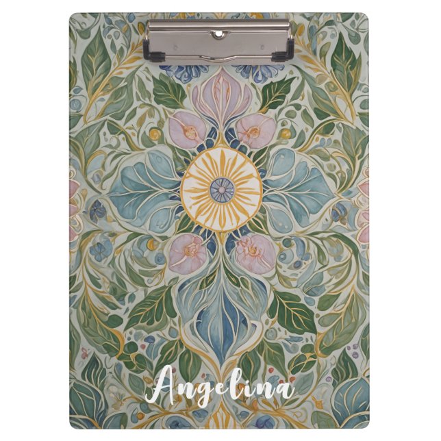 Porte-bloc Kaleidoscope floral Personnalisé (Devant)