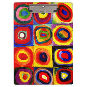 Porte-bloc Kandinsky Farbstudie Quadrates Cercles Art