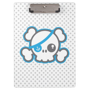 Porte-bloc Kawaii Pirate Skull Clip Board