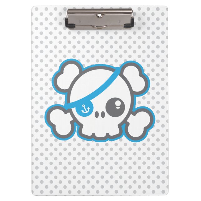 Porte-bloc Kawaii Pirate Skull Clip Board (Devant)