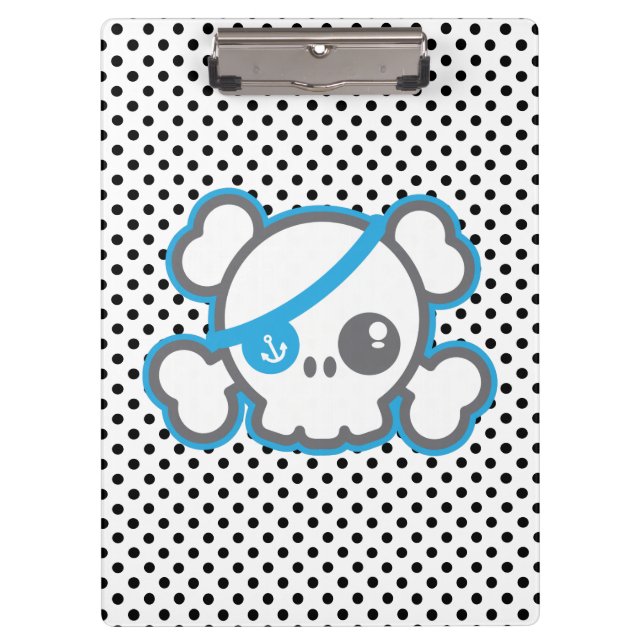 Porte-bloc Kawaii Pirate Skull Clip Board (Devant)