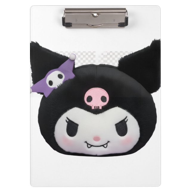 Porte-bloc Kuromi and My Melody plushie clipboard (Devant)