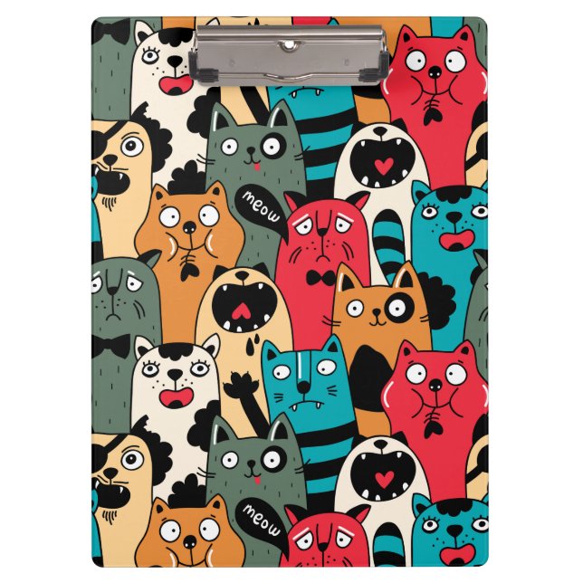 Porte-bloc La Crowd of cats (Devant)