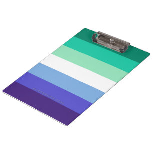 Porte-bloc La palette de drapeau des hommes gays trans-inclus