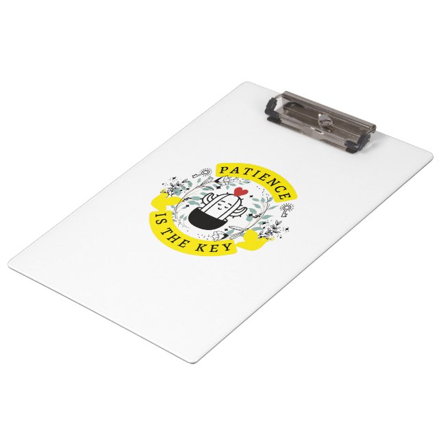 Porte-bloc La patience est la conception multifactorielle clé (Incliné)