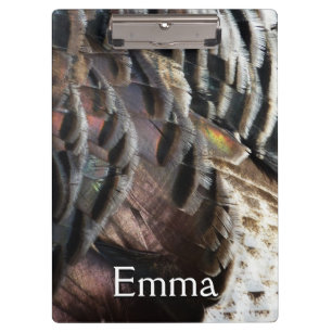 Porte-bloc La Turquie sauvage Plumes I Abstrait Nature Design