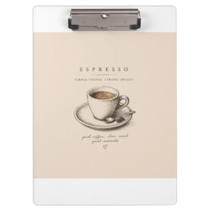 Porte-bloc La vie commence après l'espresso   Amateur de café