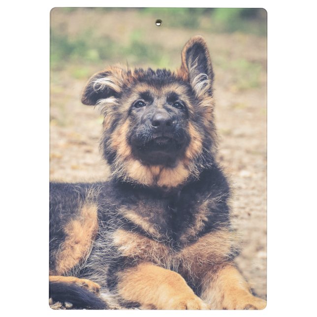 Porte-bloc L'adorable berger allemand de longue date (Dos)