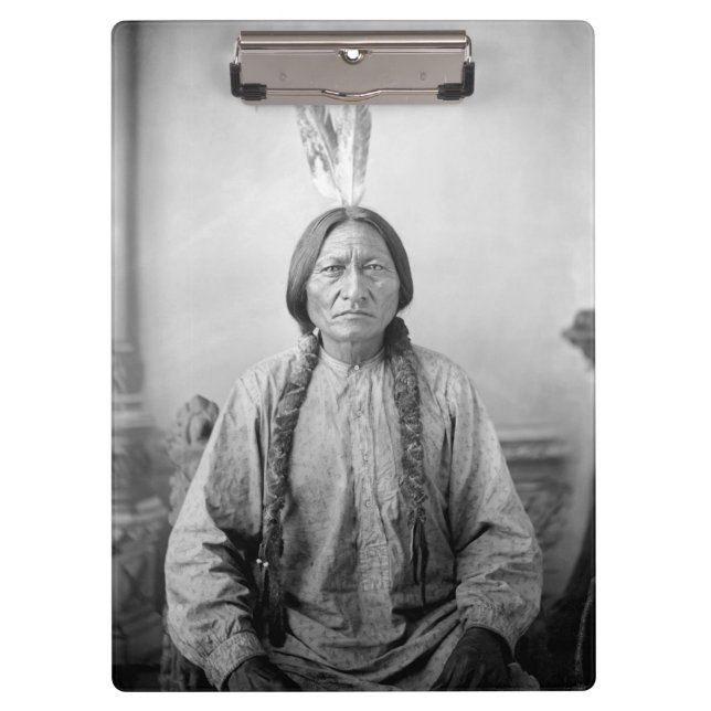 Porte-bloc Lakota Leader assis Bull Amérindien (Devant)