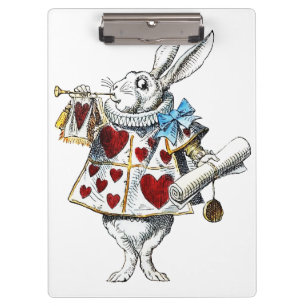 Porte-bloc Lapin Blanc Alice au Pays des Merveilles Lapin de 
