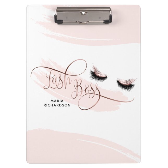 Porte-bloc Lashes rose Gold (Devant)